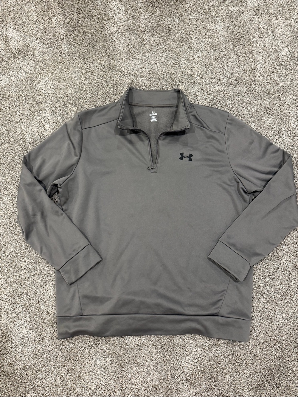 Under Armour Men's Charcoal Gray Quarter-Zip Performance Jacket